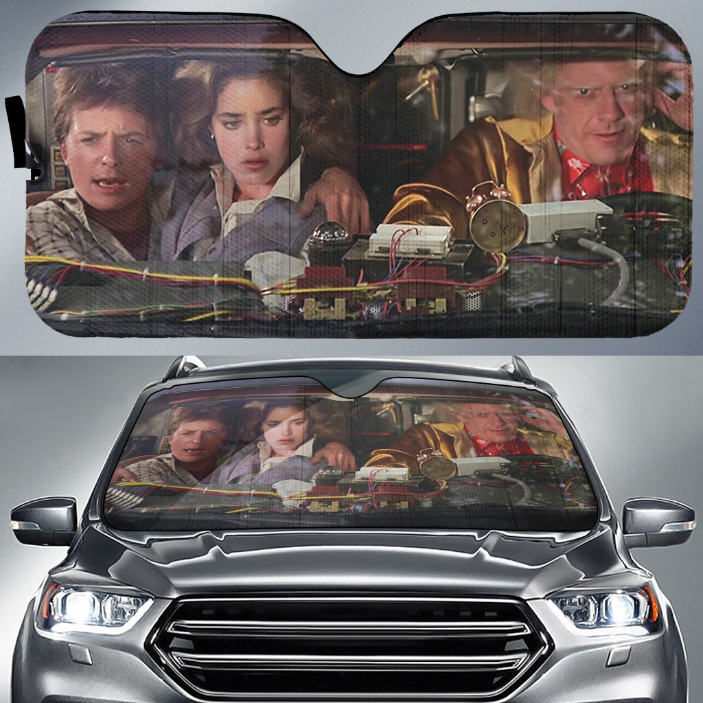 Bttf Car Auto Sun Shade Bttf Car Auto Sun Shade