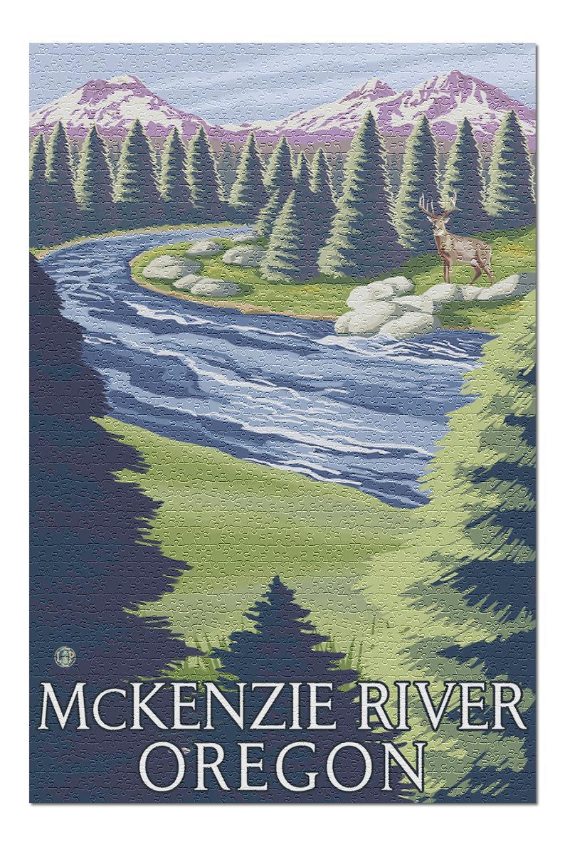 Buck And River Jigsaw Puzzle Set Buck And River Jigsaw Puzzle Set