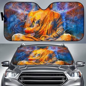 Buddha Statue Mandala Car Auto Sun Shade
