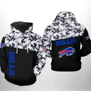 Buffalo Bills NFL Camo Veteran Team 3D Printed Hoodie/Zipper Hoodie
