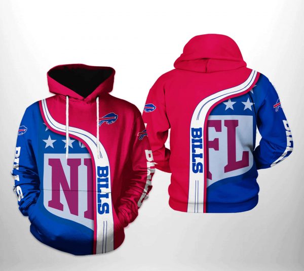 Buffalo Bills NFL Team 3D Printed Hoodie/Zipper Hoodie