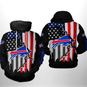 Buffalo Bills NFL US Flag Team 3D Printed Hoodie/Zipper Hoodie