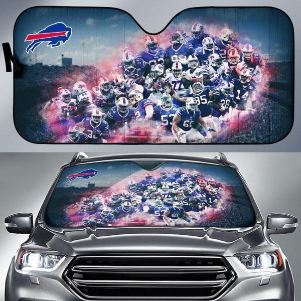 Buffalo Bills Players Roster Car Auto Sun Shade