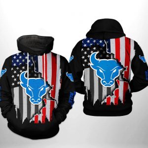 Buffalo Bulls NCAA US Flag 3D Printed Hoodie/Zipper Hoodie