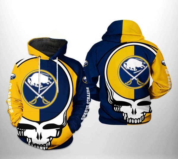 Buffalo Sabres NHL Grateful Dead 3D Printed Hoodie/Zipper Hoodie