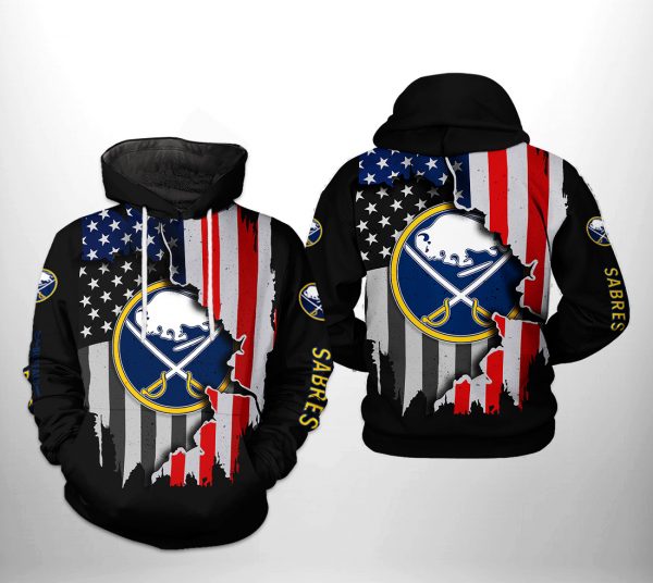 Buffalo Sabres NHL US FLag Team 3D Printed Hoodie/Zipper Hoodie