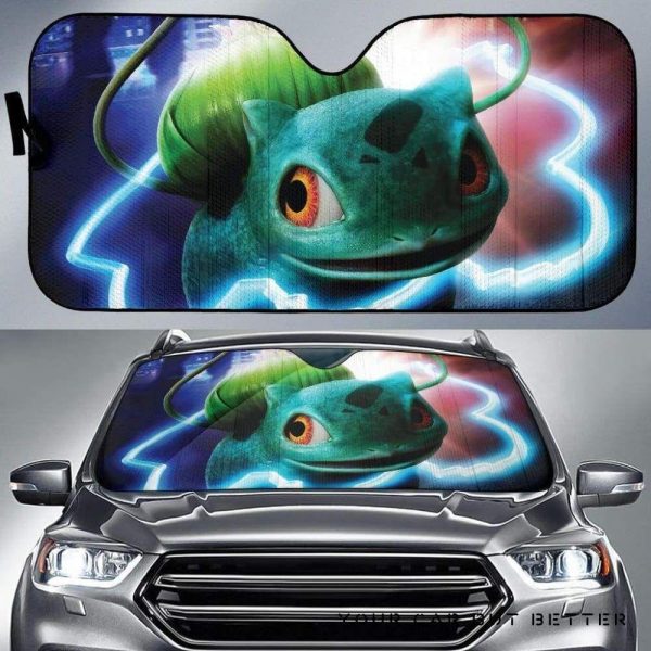 Bulbasaur Detective Pikachu Pokemon Car Auto Sun Shade