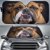 Bull Dog Face Car Auto Sun Shade