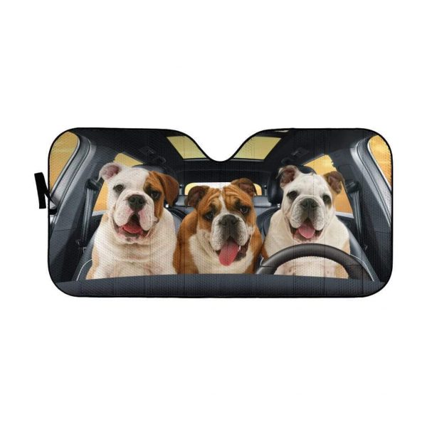 Bulldog Fun Car Auto Sun Shade