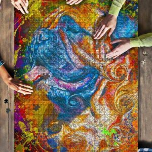 Bullmastiff Dog Colorful Jigsaw Puzzle Set