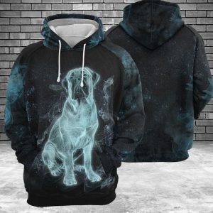 Bullmastiff Galaxy 3D Printed Hoodie/Zipper Hoodie