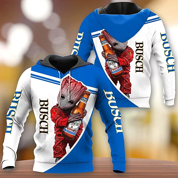 Busch Beer 3D Printed Hoodie/Zipper Hoodie