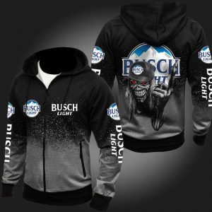 Busch Light Skull 3D Printed Hoodie/Zipper Hoodie