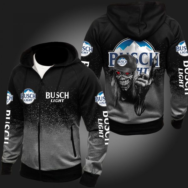 Busch Light Skull 3D Printed Hoodie/Zipper Hoodie