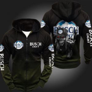 Busch Light Skull 3D Printed Hoodie/Zipper Hoodie