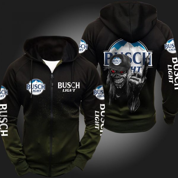 Busch Light Skull 3D Printed Hoodie/Zipper Hoodie
