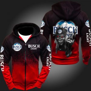 Busch Light Skull 3D Printed Hoodie/Zipper Hoodie