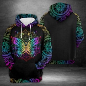 Butterfly 3D Printed Hoodie/Zipper Hoodie