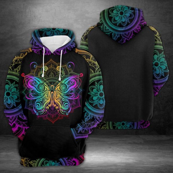 Butterfly 3D Printed Hoodie/Zipper Hoodie