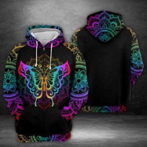 Butterfly 3D Printed Hoodie/Zipper Hoodie