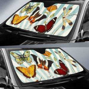 Butterfly Collage Car Auto Sun Shade