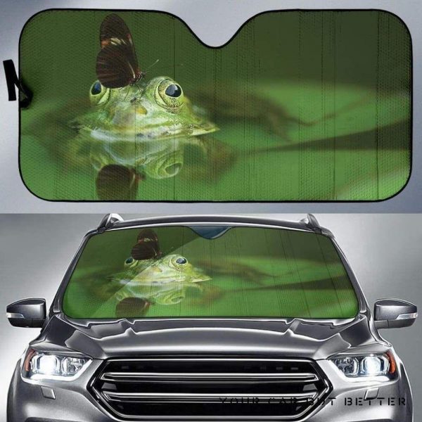 Butterfly Frog Car Auto Sun Shade