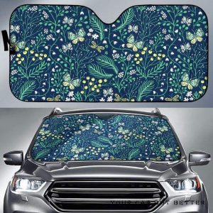 Butterfly Leaves Pattern Car Auto Sun Shade