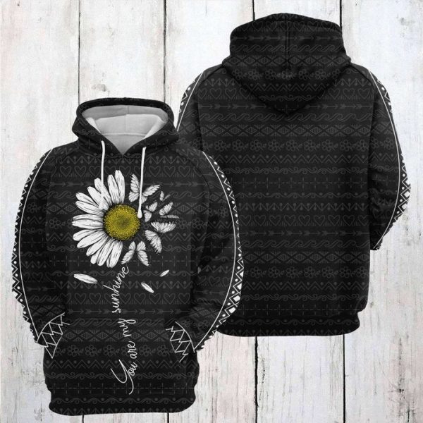 Butterfly Sunshine Daisy 3D Printed Hoodie/Zipper Hoodie