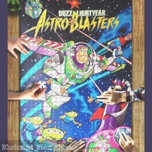 Buzz Lightyear Astroblasters Vintage Disney Jigsaw Puzzle Set