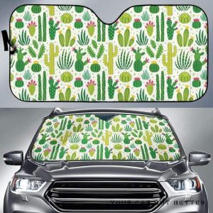 Cactus Pattern Car Auto Sun Shade