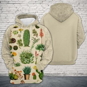 Cactus Plant 3D Printed Hoodie/Zipper Hoodie
