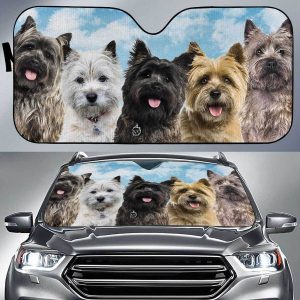 Cairn Terrier Funny Team Car Auto Sun Shade