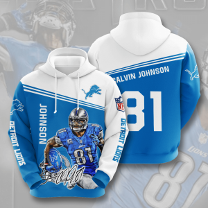 Calvin Johnson Detroit Lions 3D Printed Hoodie/Zipper Hoodie