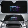 Camera Lens Vintage in dark theme Car Auto Sun Shade