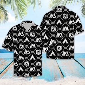 Camping For Vacation Hawaiian Shirt Summer Button Up