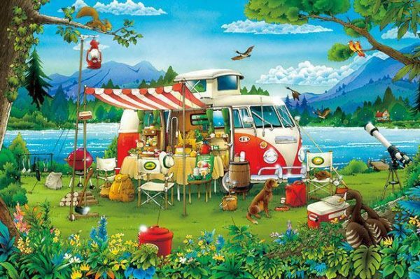 Camping Holiday Jigsaw Puzzle Set