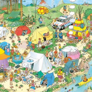 Camping In The Forest Jigsaw Puzzle Set