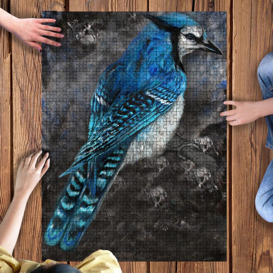 Canada Blue Jay Bird Paint A13 Jigsaw Puzzle Set Canada Blue Jay Bird Paint A13 Jigsaw Puzzle Set