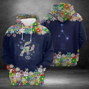 Cancer Horoscope Flower 3D Printed Hoodie/Zipper Hoodie