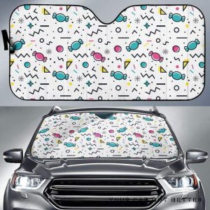Candy Pattern Car Auto Sun Shade