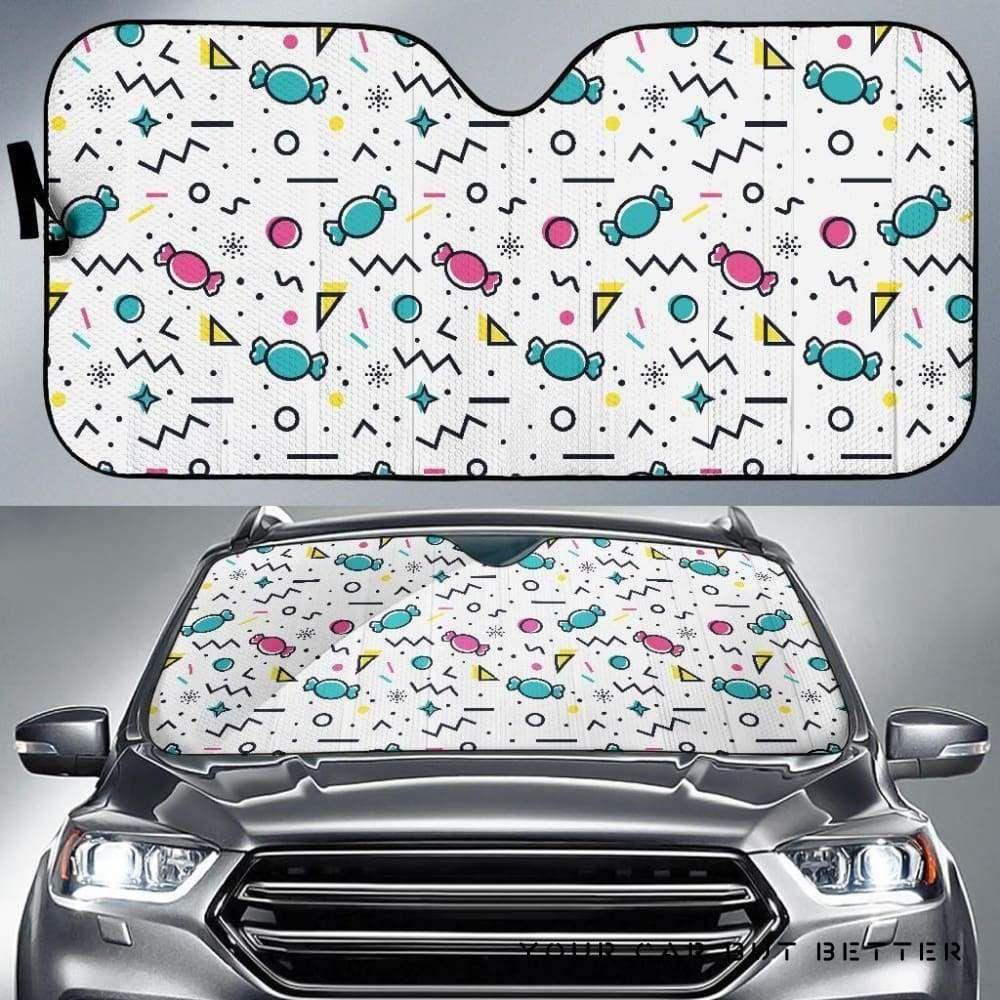 Candy Pattern Car Auto Sun Shade Candy Pattern Car Auto Sun Shade