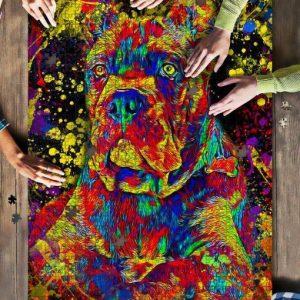Cane Corso Dog Colorful Jigsaw Puzzle Set