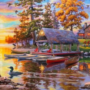 Canoe Camp Jigsaw Puzzle Set