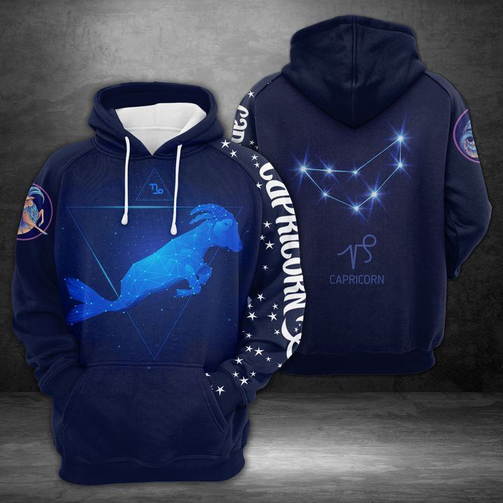 Capricorn Horoscope 3D Printed Hoodie/Zipper Hoodie Capricorn Horoscope 3D Printed Hoodie/Zipper Hoodie