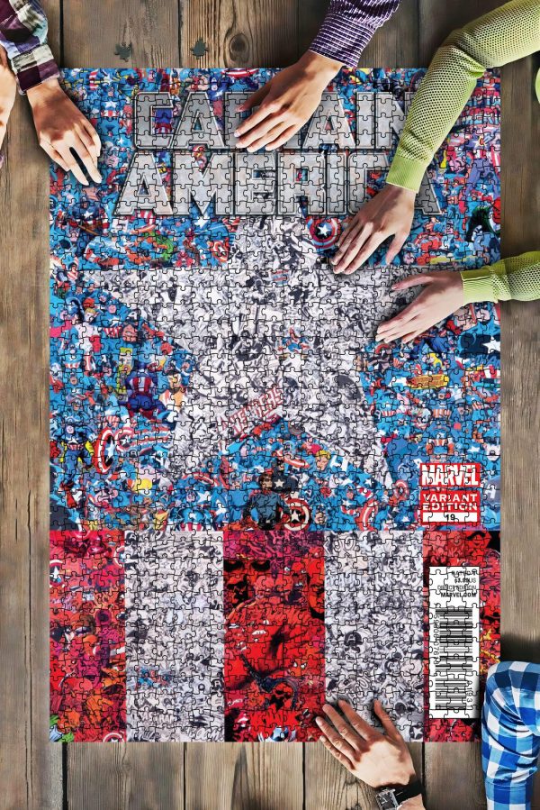 Captain America Marvel Jigsaw Puzzle Set