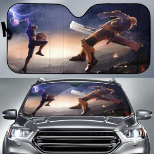 Captain America Vs Thanos Car Auto Sun Shade