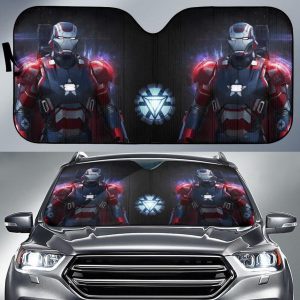 Captain America Wears Iron Man Marvel Car Auto Sun Shade