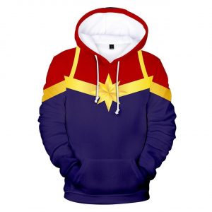 Captain Marvel Carol Danvers 3D Printed Hoodie/Zipper Hoodie