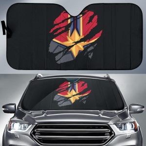 Captain Marvel Inside Movie Car Auto Sun Shade