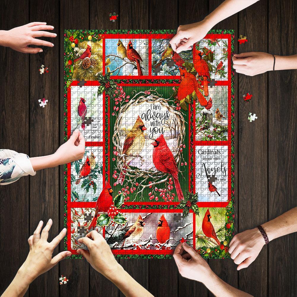 Cardinals. I Am Always With You Thn1976Pz Jigsaw Puzzle Set Cardinals. I Am Always With You Thn1976Pz Jigsaw Puzzle Set